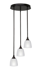 Empire 3 Light Medium Pendant 14.5 Inch Wide by Toltec - 2143-145-1025