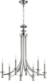 Rossington 8 Light Medium Chandelier by Quorum - 6022-8