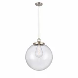 Beacon 1 Light Medium Stem Hung Pendant 16 Inch Wide by Innovations - 201S-G20-16