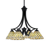 Zilo 4 Light Medium Chandelier by Toltec 568-DG-9395 - 568-DG-9395