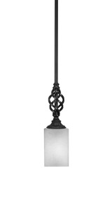 Elegante 1 Light Steel Mini Pendant 12 Inch Tall by Toltec - 80-4-12-5