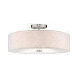 Meridian 4 Light 18 Inch Wide Semi Flush Mount by Livex - 52136