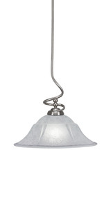 Capri 1 Light Large Stem Pendant 16.5 Inch Tall by Toltec - 900-16165