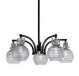Easton 5 Light Medium Chandelier by Toltec 1945-WHBN-5110 - 1945-WHBN-5110