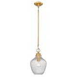 Adeline 1 Light Small Pendant by Golden - 1088-M
