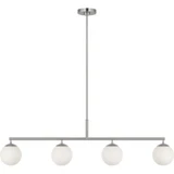 Nube 4 Light Linear Chandelier 12.63 Inch Tall X 48 Inch Wide by Generation - GLC1814
