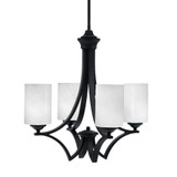Zilo 4 Light Small Chandelier by Toltec 564-GP-3001 - 564-GP-3001