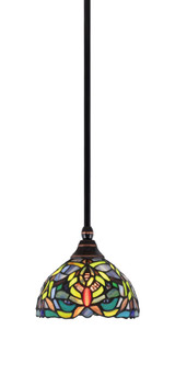 Any 1 Light Art Glass Small Pendant 7 Inch Wide by Toltec - 23-7-6-