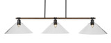 Blacksmith 3 Light Small Island Chandelier by Toltec - 1763-16925575