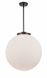 Beacon 1 Light Industrial Large Pendant 19 Inch Tall by Innovations - 221-1S-G20-18