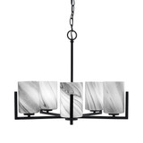 Atlas 5 Light Small Chandelier by Toltec 4505-GP-3001 - 4505-GP-3001