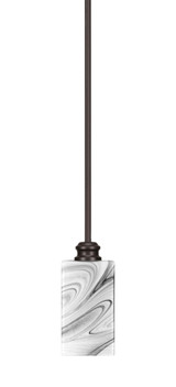 Edge 1 Light Mini Stem Hung Pendant 7.75 Inch Tall by Toltec - 1151-3.5