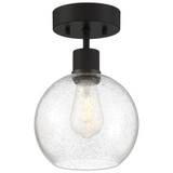 Risir Avenue 1 Light 12 Inch Length Steel Semi Flush Mount - 4-BEL-1265470