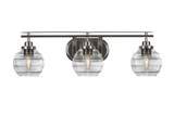 Odyssey 3 Light Vanity Light 27.75 Inch Length by Toltec - 2613-BN-4100