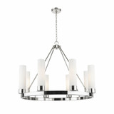 Boreas 8 Light 11 Inch Shade Chandelier 36 Inch Wide by Innovations - 617-8CR-G617-11