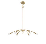 6 Light Large Chandelier by Meridian M100116 - M100116