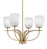 Cavella 4 Light Medium Chandelier by Toltec 3904-64 - 3904-64