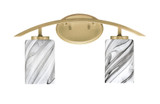 Kurve 2 Light Vanity Light 18.25 Inch Length by Toltec - 3722-30