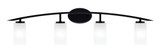 Kurve 4 Light Vanity Light 40 Inch Tall by Toltec - 3724-25
