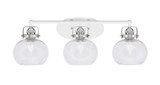Easton 3 Light Vanity Light 27 Inch Length by Toltec - 1933-WHBN-202