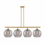 Athens Deco Swirl 4 Oversized Island Pendant 50.25 Inch Wide by Innovations - 516-4I-G1213-12