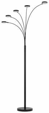 Malibu 40W 5 LED Arc Floor Lamp In Modern Style 82 x 12.5 Inches by Cal  - BO-3121FL-5L