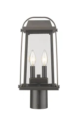Millworks 2 Light Small Outdoor Post Mount by Z-Lite - 574T