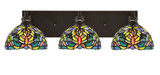 Edge 3 Light Vanity Light 25.5 Inch Length by Toltec - 1163-ES-9395