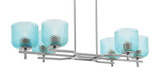 Corbin 6 Light Island 7.5 Inch Tall and 13.75 Inch Wide by Toltec - 2326-75-1375
