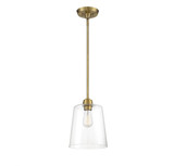 1 Light Mid Century Modern Small Pendant 11.5 Inch Tall by BSH - 2583-BEL-1107322