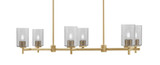 Franklin 6 Light Island 8.25 Inch Tall and 36 Inch Length by Toltec - 1226-825-36