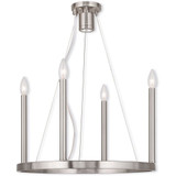 Alpine 4 Light Small Chandelier by Livex - 40244