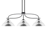 Cavella 3 Light Medium Island Pendant 14.25 Inch Tall by Toltec - 3936-MB-428-CH