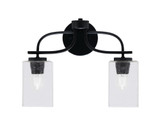 Cavella 2 Light Vanity Light 11.75 Inch Tall by Toltec - 3912-MB-4062