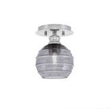 Edge 1 Light 6 Inch Wide Steel Semi Flush Mount by Toltec - 1160-6-7.75-1