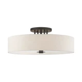 Meridian Six Light 30 Inch Wide Semi Flush Mount by Livex - 45848