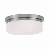Stratus 2 Light 8 Inch Wide Flush Mount by Livex - 7390