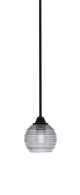 Paramount 1 Light Stem Hung Small Pendant 6.5 Inch Tall by Toltec - 3401-MB-5110