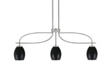 Cavella 3 Light Metal Shade Island Pendant 37.25 Inch Length by Toltec - 3936-426