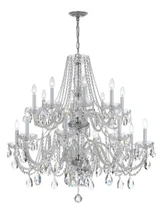 Traditional Crystal 16 Light Oversized Chandelier by Crystorama - 1139