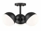 Realm Sphere 3 Light Semi Flush Mount 17.25 Inch Wide By Z-Lite - 7517-3SF