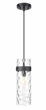 Fontaine 1 Light Pendant 15 Inch Tall and 5.75 Inch Wide By Z-Lite - 7002P5