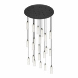 Crown Point 21 Light Cord Hung Pendant 66 Inch Tall by Innovations - 148BK-B-21P-G434-12
