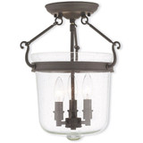 Winchester 3 Light Small Pendant by Livex - 50492