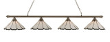 Oxford 4 Light Small Island Chandelier by Toltec 374-1612576 - 374-1612576