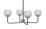 Sandia 4 Light Chandelier 10.25 Inch Tall and 30 Inch Wide by Toltec - 6204-1025-30