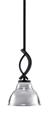 Cavella 1 Light Small Pendant 11.75 Inch Tall by Toltec - 3901-MB-427-CH