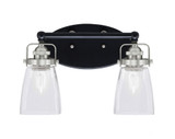 Easton 2 Light Vanity Light 14.5 Inch Length by Toltec - 1932-MBBR-460