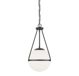 1 Light Medium Pendant 25.25 Inch Tall by Meridian - M7025