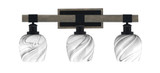 Tacoma 3 Light Vanity Light 26.5 Inch Length by Toltec - 1843-MBDW-4810